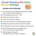Google Shopping Ads Setup (Bronze Package)